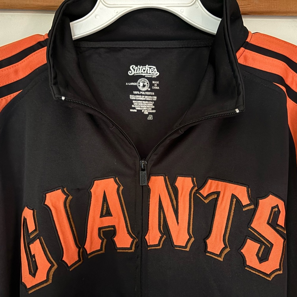 Stitches SF Giants XL Zip Up Dugout Jacket